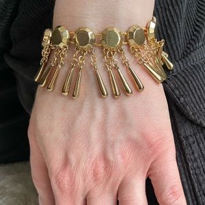Baublebar gold fringe bracelet